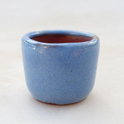 Bonsaischale aus Keramik 3 x 3 x 2,5 cm, Farbe blau - 1