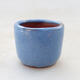 Bonsaischale aus Keramik 3 x 3 x 2,5 cm, Farbe blau - 1/3