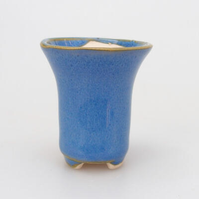 Bonsaischale aus Keramik 3 x 3 x 3,5 cm, Farbe blau - 1