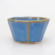 Bonsaischale aus Keramik 4,5 x 3 x 3 cm, Farbe blau - 1/3