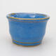 Bonsaischale aus Keramik 3,5 x 3,5 x 2,5 cm, Farbe Blau - 1/3