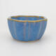 Bonsaischale aus Keramik 4 x 4 x 2 cm, Farbe blau - 1/3