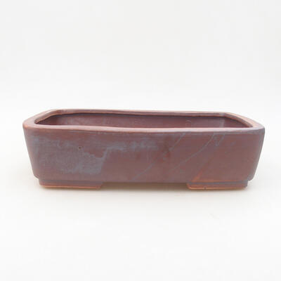 Keramische Bonsai-Schale 25 x 19,5 x 6,5 cm, graue Farbe - 1