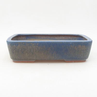 Keramische Bonsai-Schale 25 x 19,5 x 6,5 cm, Farbe blau - 1