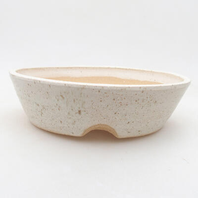 Bonsai-Keramikschale 20 x 20 x 5,5 cm, beige Farbe - 1