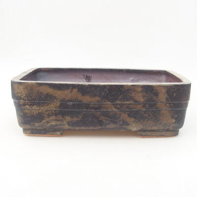 Keramische Bonsai-Schale 26 x 20 x 8 cm, graue Farbe - 1
