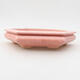 Keramik Bonsai Schüssel 18 x 16 x 3,5 cm, Farbe rosa - 1/3