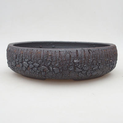 Keramik Bonsai Schüssel 27 x 27 x 7 cm, Farbe rissig - 1
