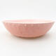 Keramik Bonsai Schüssel 17 x 17 x 4,5 cm, Farbe rosa - 1/3