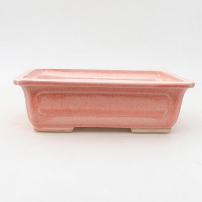 Keramische Bonsai-Schale 16,5 x 11 x 5 cm, Farbe rosa - 1
