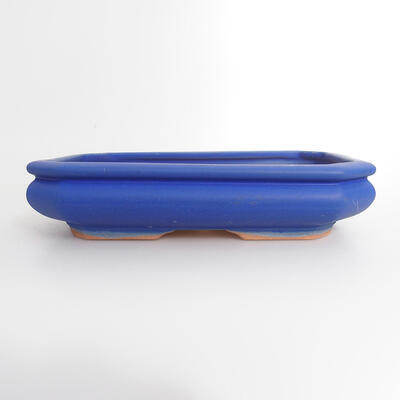 Bonsaischale aus Keramik 18,5 x 14 x 4,5 cm, Farbe blau - 1