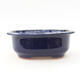 Keramische Bonsai-Schale 14 x 11 x 5 cm, Farbe blau - 1/3