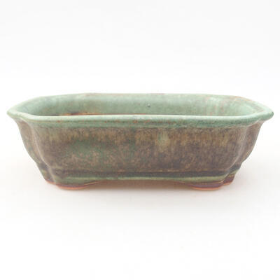 Keramische Bonsai-Schale 15 x 12 x 4 cm, Farbe grün - 1