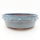 Keramische Bonsai-Schale 17 x 17 x 5,5 cm, Farbe blau - 1/3