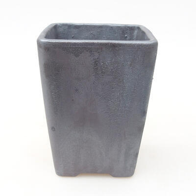 Keramische Bonsai-Schale 9 x 9 x 11 cm, Metallfarbe - 1