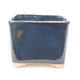 Keramische Bonsai-Schale 10 x 10 x 8 cm, Farbe blau - 1/3