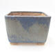 Keramische Bonsai-Schale 12 x 12 x 8 cm, Farbe blau - 1/3