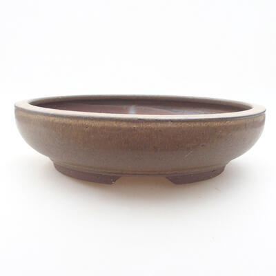 Keramik Bonsai Schüssel 24 x 24 x 6 cm, Farbe braun - 1