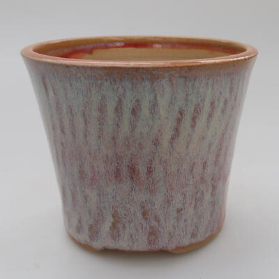 Bonsaischale aus Keramik 10,5 x 10,5 x 8,5 cm, Farbe Rosa - 1
