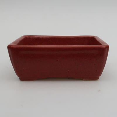Keramik-Bonsaischale 12,5 x 9 x 5 cm, Farbe rosa - 1