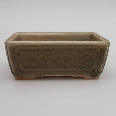 Keramik-Bonsaischale 12,5 x 9 x 5 cm, Farbe grau - 1