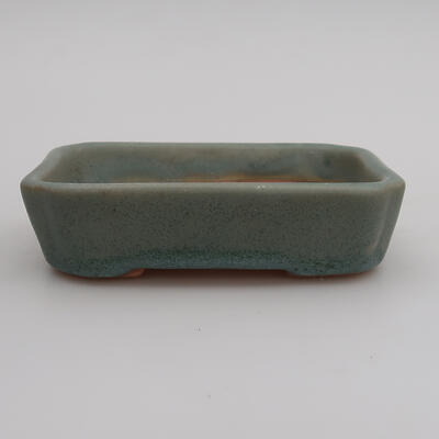 Keramik-Bonsaischale 12 x 9 x 3 cm, Farbe Blau - 1