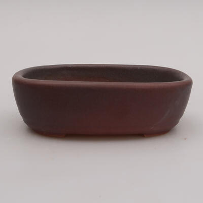 Keramik-Bonsaischale 12,5 x 8,5 x 3,5 cm, Farbe Lila - 1