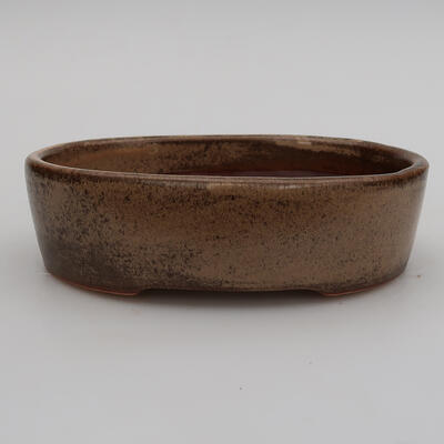 Keramik-Bonsaischale 13 x 10 x 3 cm, Farbe Beige - 1