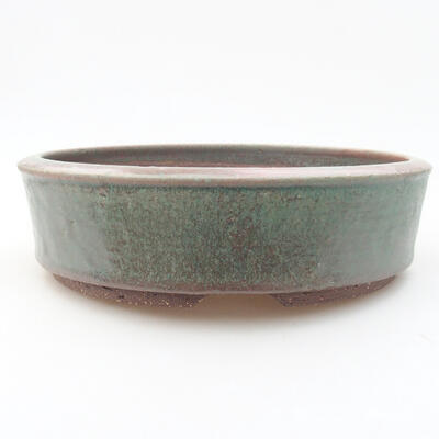 Keramische Bonsai-Schale 21 x 21 x 5,5 cm, Farbe grün - 1