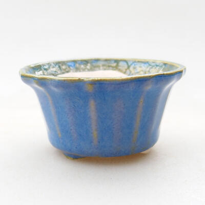 Mini Bonsai Schüssel 5 x 5 x 2,5 cm, Farbe blau - 1