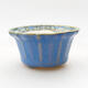 Mini Bonsai Schüssel 5 x 5 x 2,5 cm, Farbe blau - 1/3