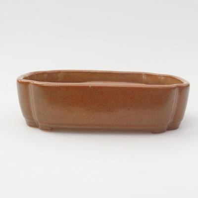 Keramik Bonsaischale 15,5 x 11 x 5,5 cm, Farbe braun - 1