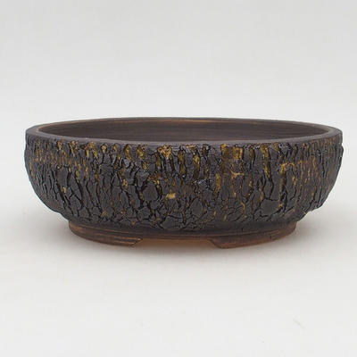 Keramische Bonsai-Schale 21 x 21 x 7 cm, Farbe rissig - 1