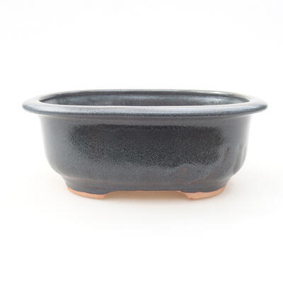 Keramische Bonsai-Schale 14 x 11 x 5 cm, graue Farbe - 1