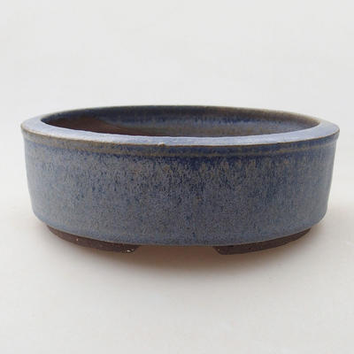 Keramische Bonsai-Schale 16 x 16 x 5 cm, Farbe blau - 1