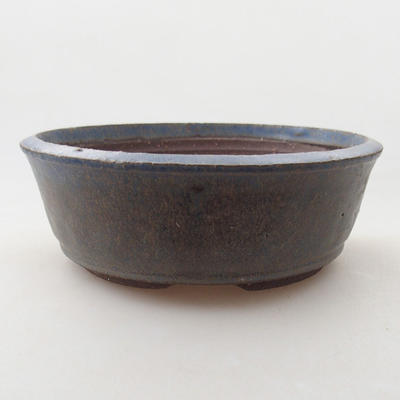 Keramische Bonsai-Schale 16,5 x 16,5 x 5,5 cm, Farbe blau - 1