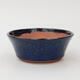 Keramik-Bonsaischale 10,5 x 10,5 x 4 cm, Farbe Blau - 1/3