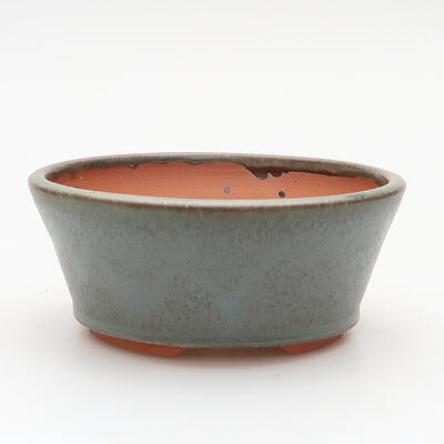 Keramik-Bonsaischale 11,5 x 11,5 x 5 cm, Farbe grün - 1