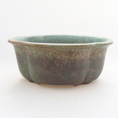 Bonsaischale aus Keramik 13 x 11 x 5,5 cm, Farbe grün - 1