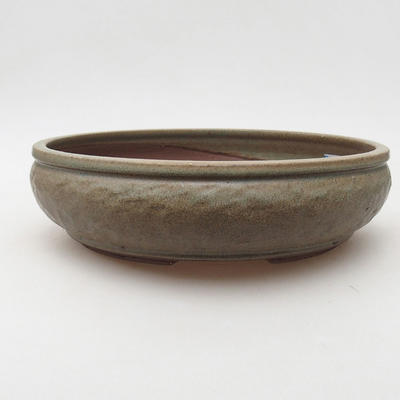Keramik Bonsai Schüssel 25 x 25 x 7 cm, Farbe grün - 1