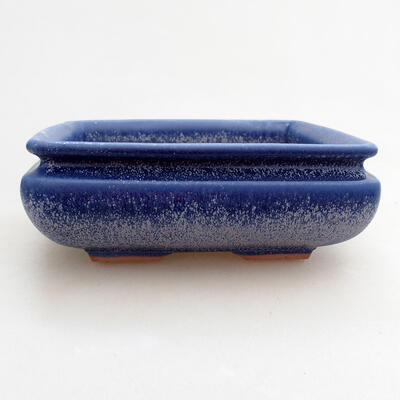 Bonsaischale aus Keramik 15,5 x 15,5 x 5,5 cm, Farbe blau - 1