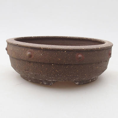 Keramische Bonsai-Schale 15 x 15 x 5 cm, graue Farbe - 1