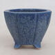 Bonsaischale aus Keramik 7 x 7 x 5,5 cm, Farbe blau - 1/3