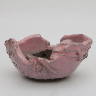 Keramikschale 8 x 7 x 4 cm, Farbe rosa - 1