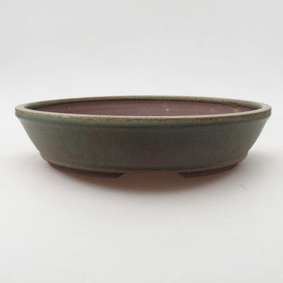 Keramische Bonsai-Schale 25 x 25 x 5,5 cm, Farbe grün - 1