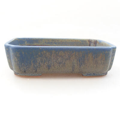 Bonsaischale aus Keramik 15 x 12 x 4,5 cm, Farbe blau - 1