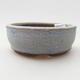 Keramische Bonsai-Schale 9 x 9 x 3,5 cm, Farbe blau - 1/3