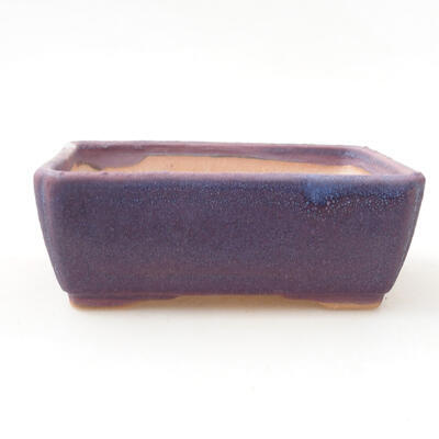 Bonsaischale aus Keramik 12,5 x 9 x 4,5 cm, Farbe lila - 1