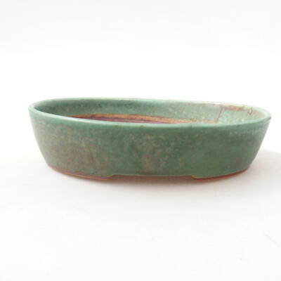 Bonsaischale aus Keramik 17 x 14 x 3,5 cm, Farbe grün - 1