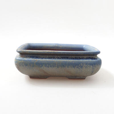 Bonsaischale aus Keramik 15 x 15 x 5,5 cm, Farbe blau - 1